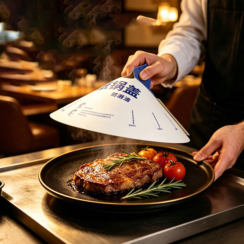 Camping Hiking Cooking - サイズ調整可能な使い捨て紙製鍋蓋。油はね防止、焦げ付き防止。キッチン、キャンプ、アウトドアでの調理に最適。10個、20個、50個入りパック。