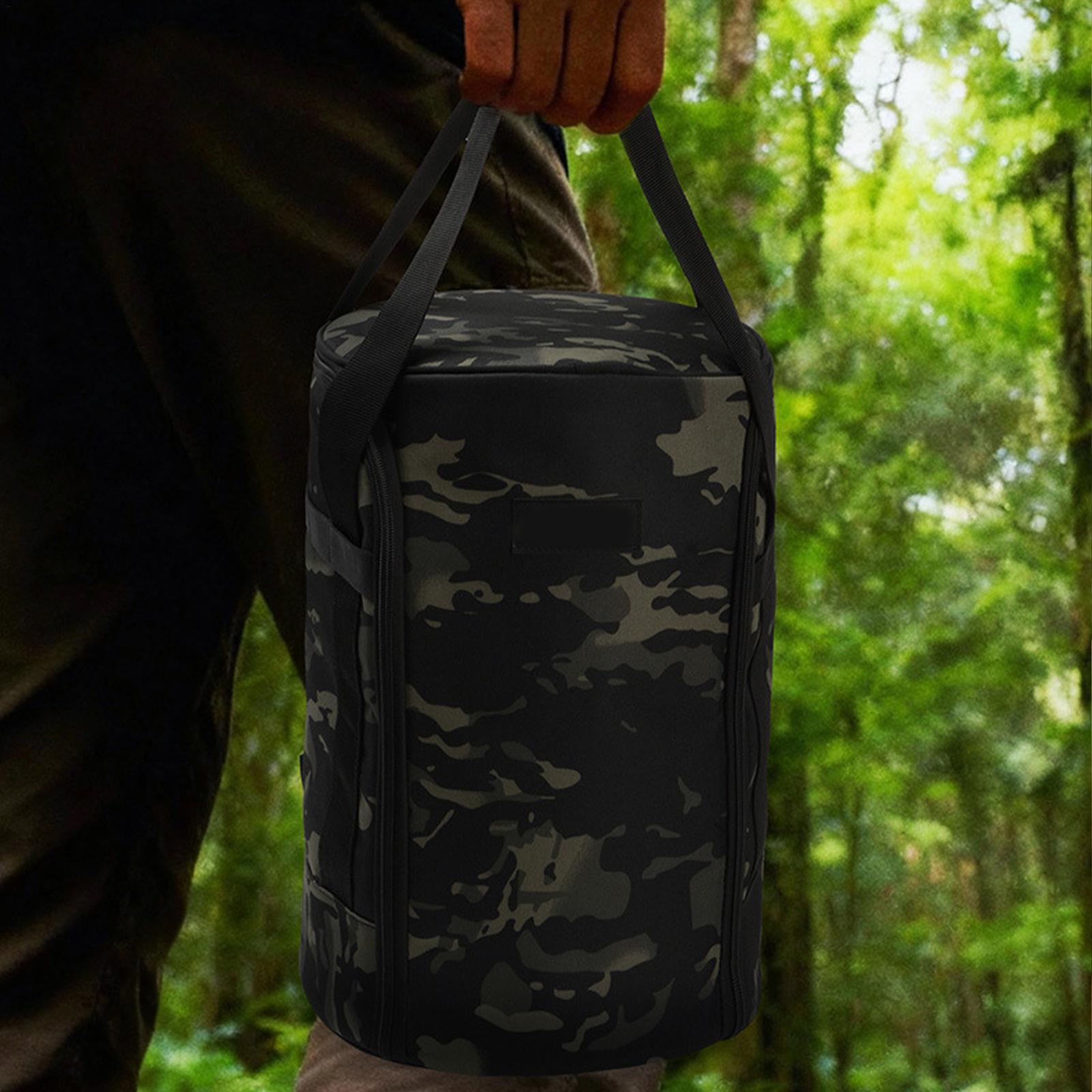 Camping Cooking Organizer - キャンプ用トートバッグ シリンダーキャリーケース キャンプオーガナイザー アウトドア クッキング 旅行