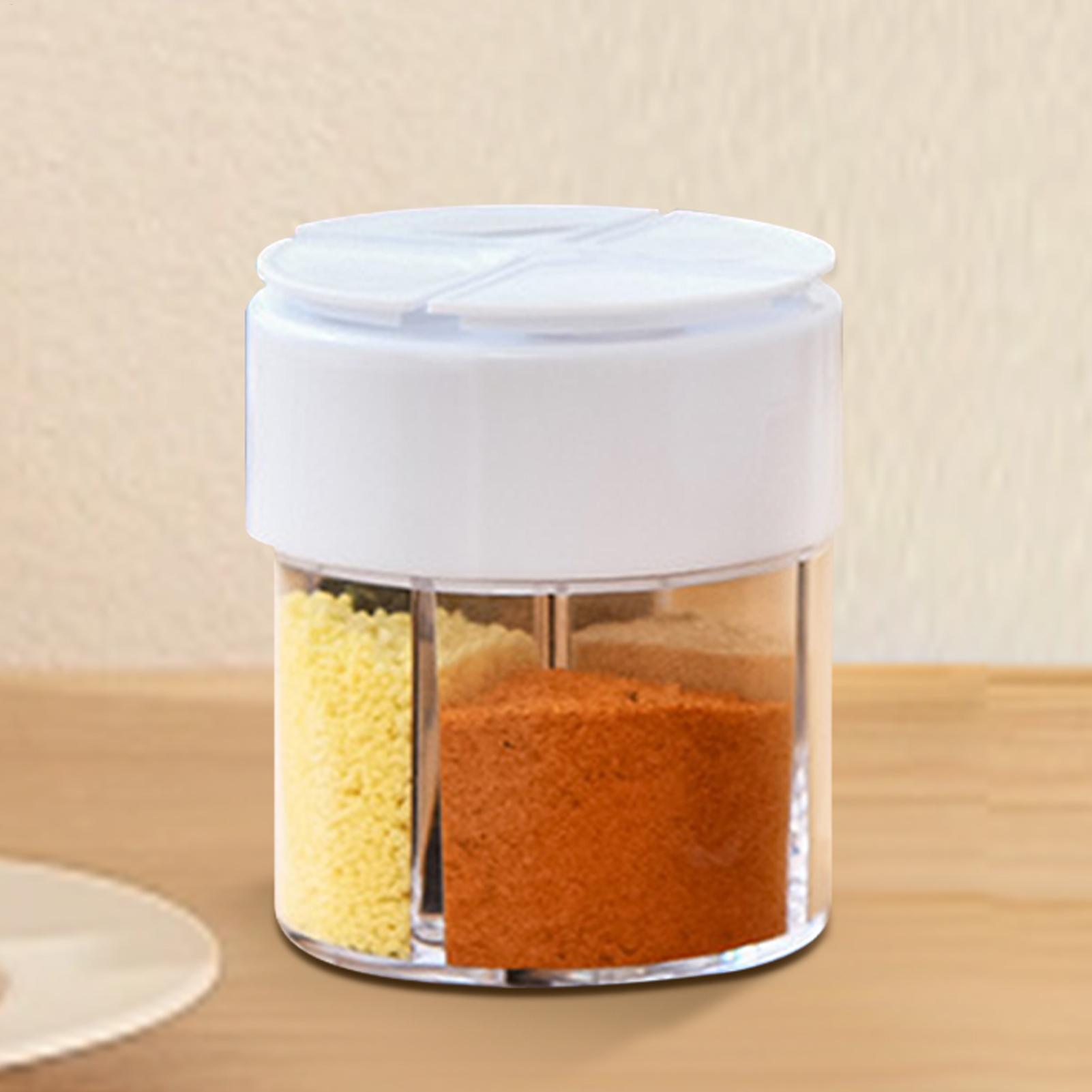 調味料容器 蓋穴付き透明塩容器 お手入れ簡単 キャンプ用キッ - Camping Cooking Container のレビューと価格
