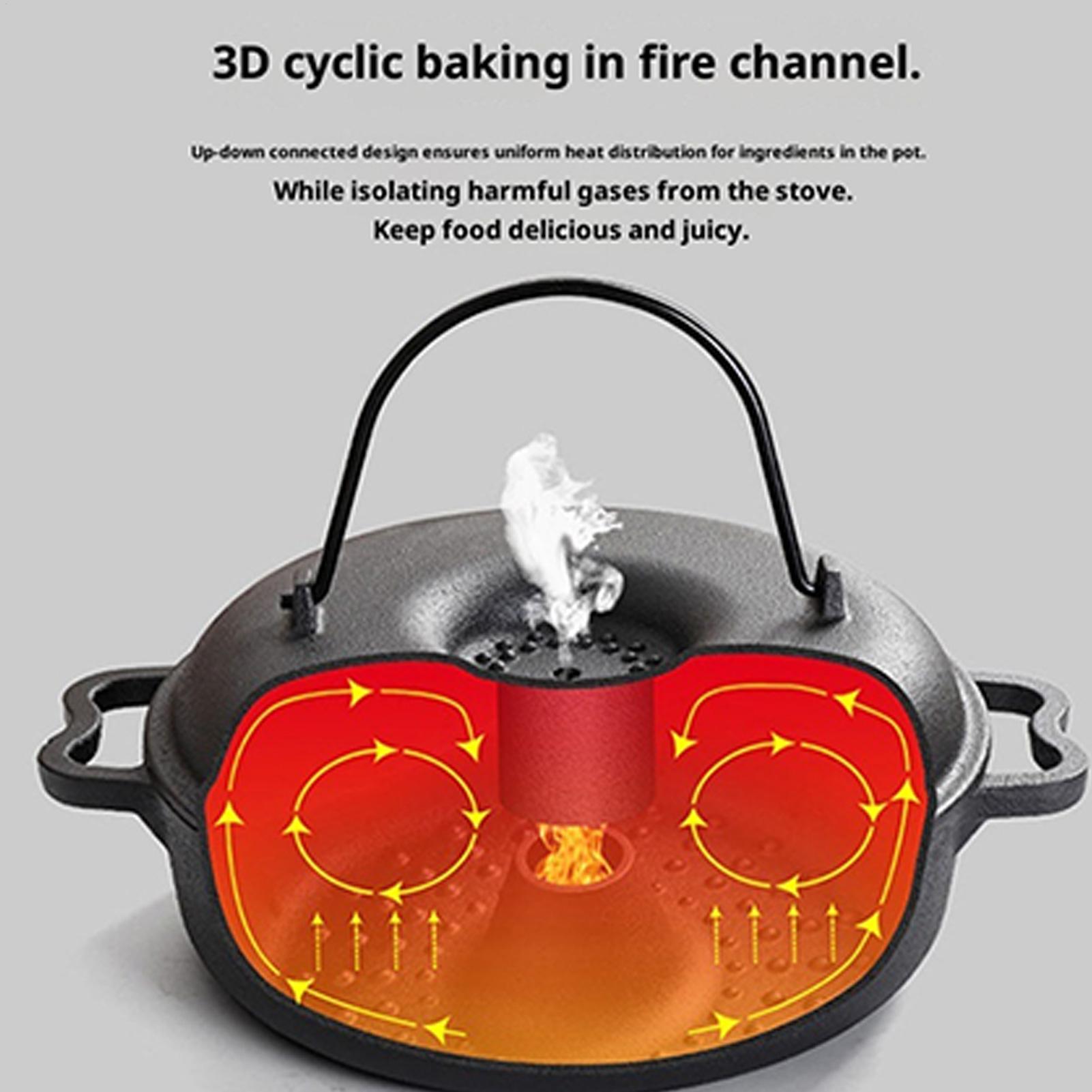 焦げ付き防止の調理器具、取っ手付き鋳鉄製キャンプダッチオーブ - Camp Dutch Oven Cast のレビューと価格