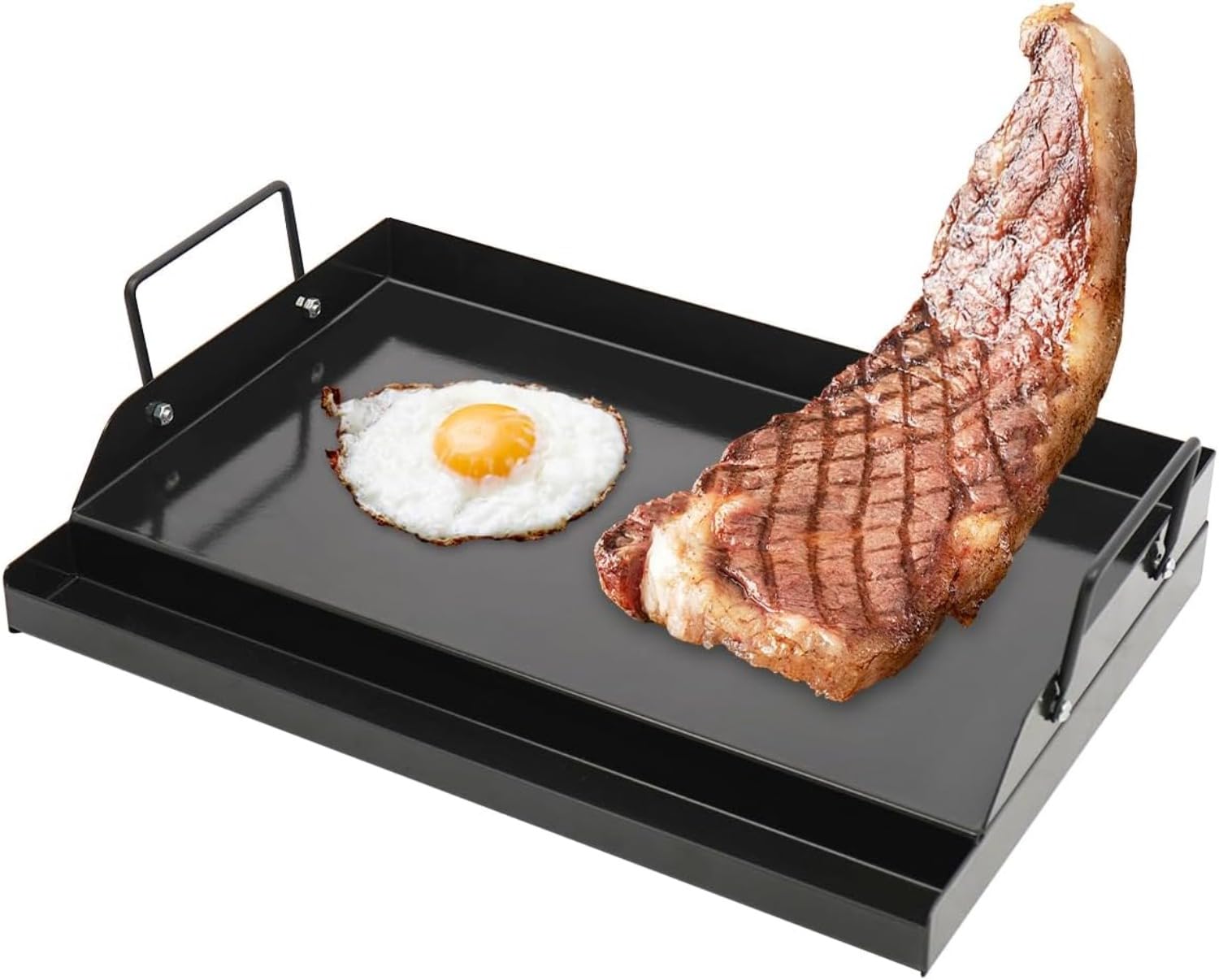 18インチ x 12インチ ノンスティック鋳鉄グリドル（グリ - Camping Cooking Flat Top のレビューと価格