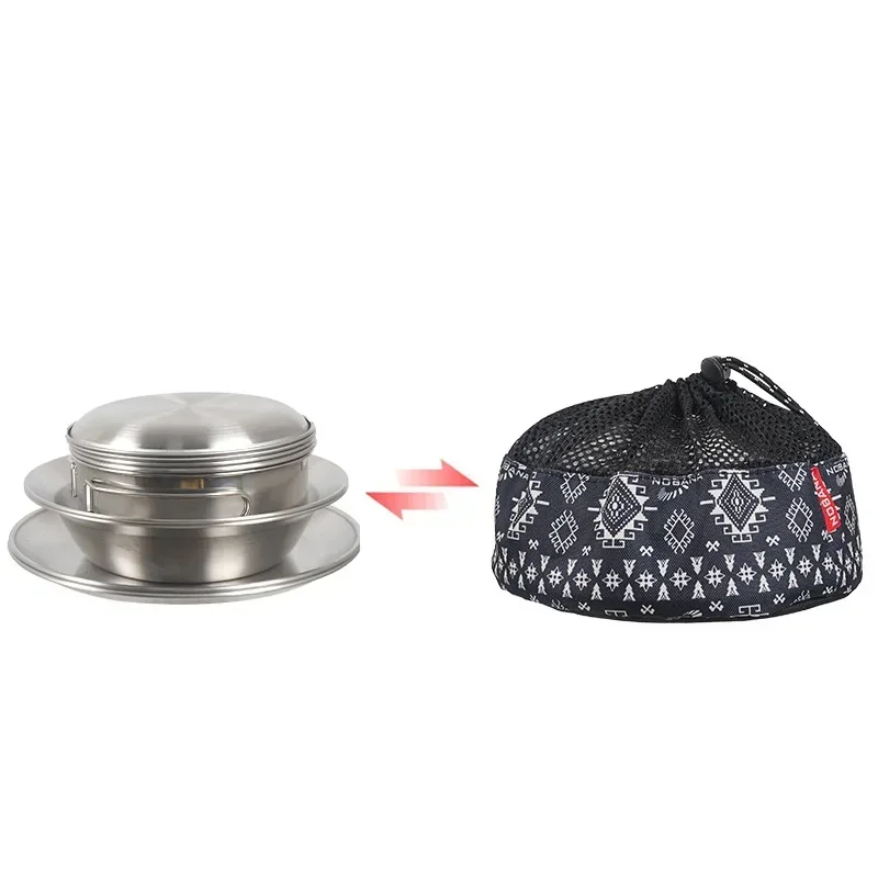 CLS & NOBANA 12 個屋外食器セットポータブルキ - Camping Cooking Dining Set のレビューと価格