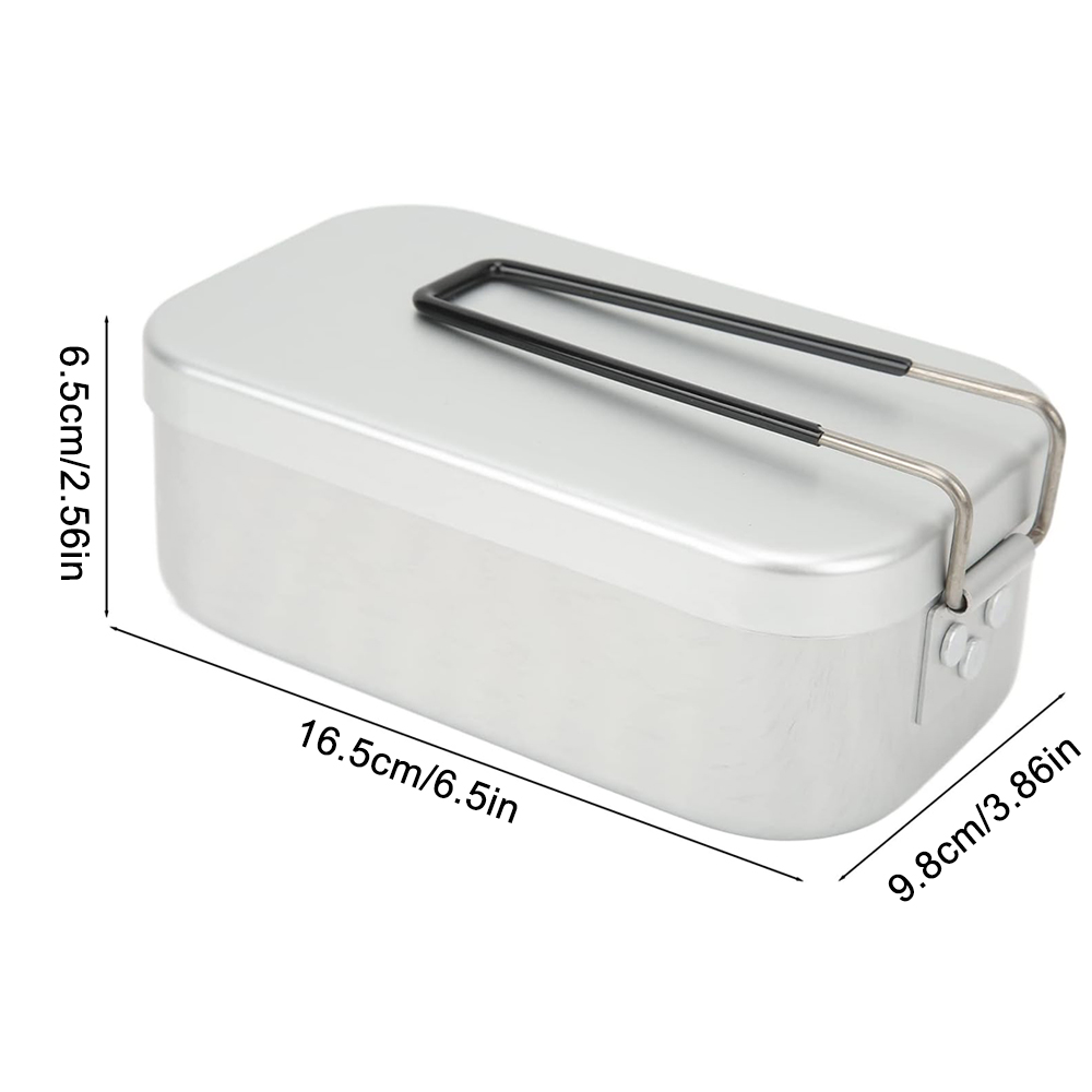 800 ミリリットルアルミ弁当箱屋外キャンプ調理器具食器折り - Camping Cooking Organizer のレビューと価格