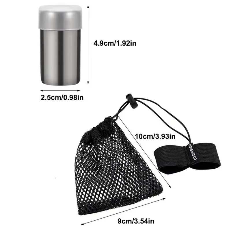 小型キャンプ用塩入れポータブル塩コショウ入れステンレス調味料 - Camping Cooking Container のレビューと価格