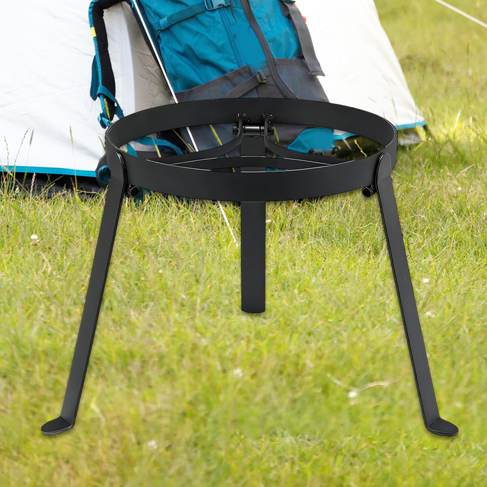 折りたたみ式キャンプファイヤー用三脚鉄製ポータブルグリルスタ - Camping Hiking Cooking のレビューと価格