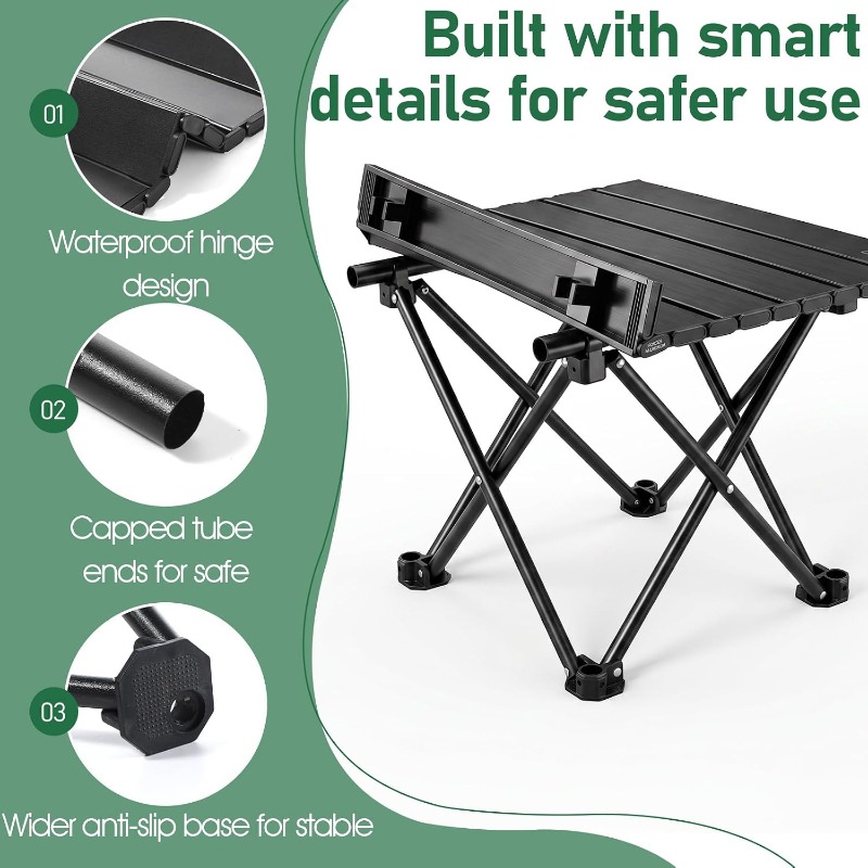 折りたたみ式で持ち運び可能なキャンプテーブル。ステンレス製で - Camping Cooking Table のレビューと価格