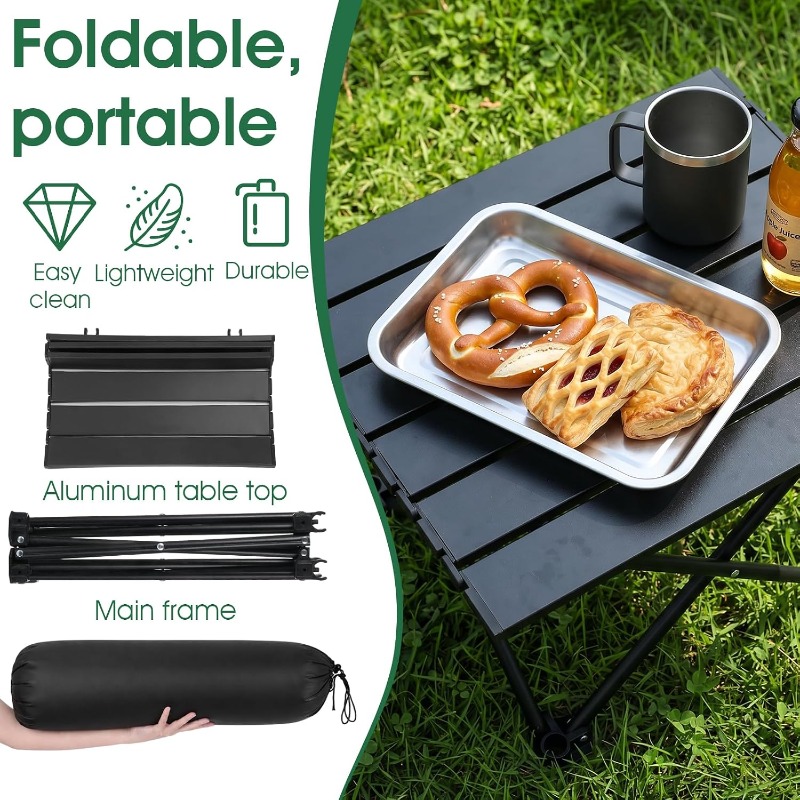 折りたたみ式で持ち運び可能なキャンプテーブル。ステンレス製で - Camping Cooking Table のレビューと価格