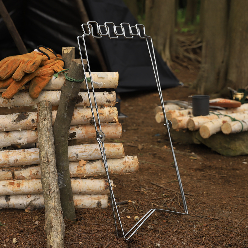ポータブル折りたたみ式ゴミ袋ホルダー、キャンプ、バーベキュー - Camping Cooking Organizer のレビューと価格
