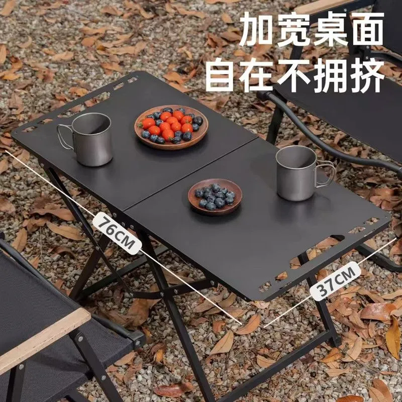 折りたたみ式ポータブル折りたたみキャンプテーブルステンレス鋼 - Camping Cooking Table のレビューと価格