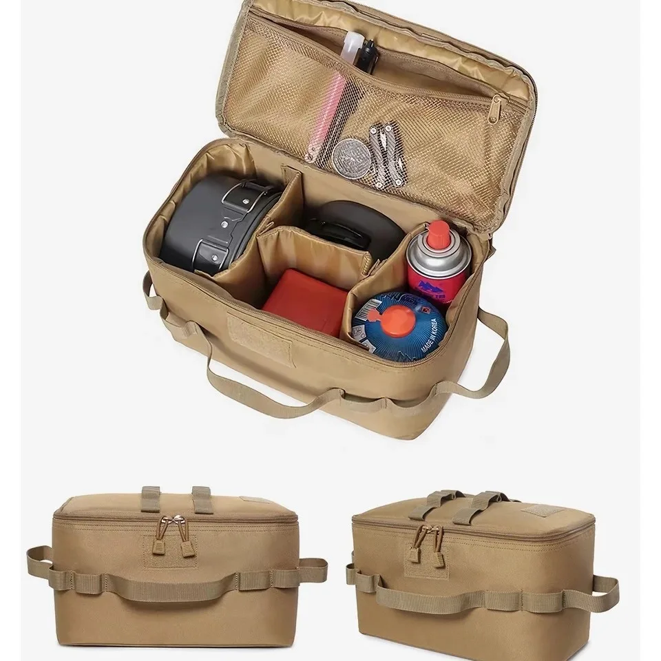 アウトドア用キャンプ収納バッグ。大容量で、ペグやガスボンベ、 - Camping Cooking Organizer のレビューと価格